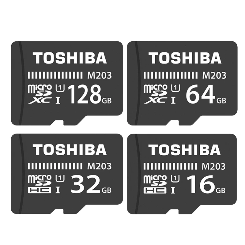 Карта Micro SD TOSHIBA M203 карта флэш памяти на 16 ГБ 32 SDHC 64 128 SDXC U1 класс 10 TF/SD памяти|Карты