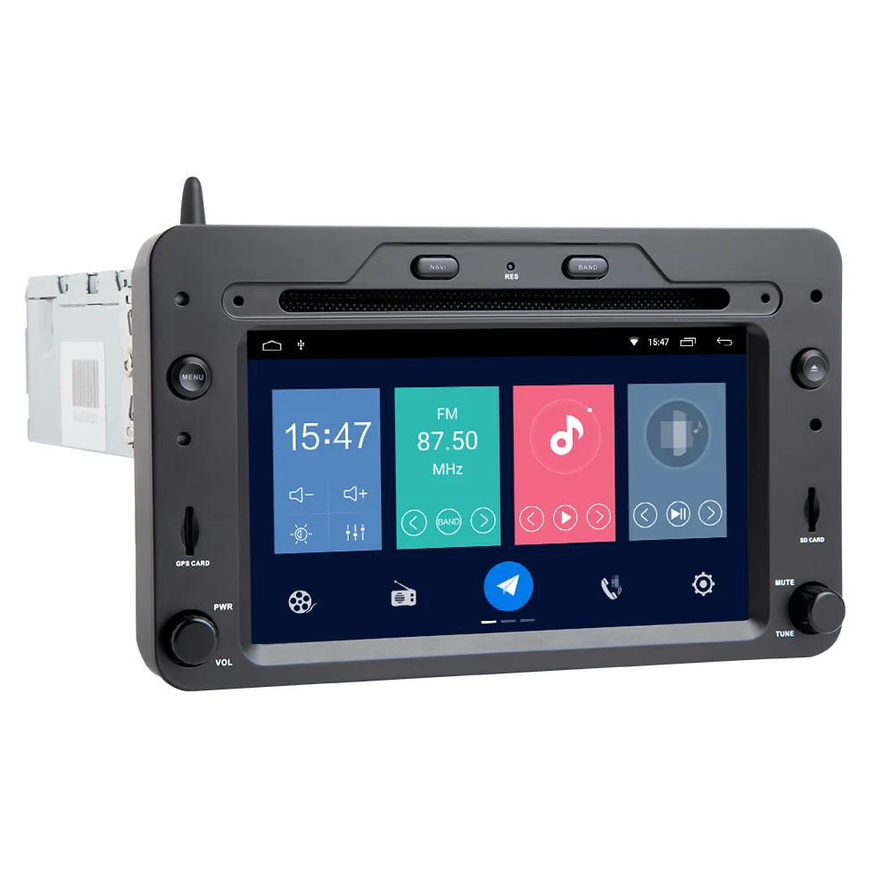 Eunavi Автомобильный мультимедийный радио плеер 1 din 7 ''для автомобиля DVD android 8 gps