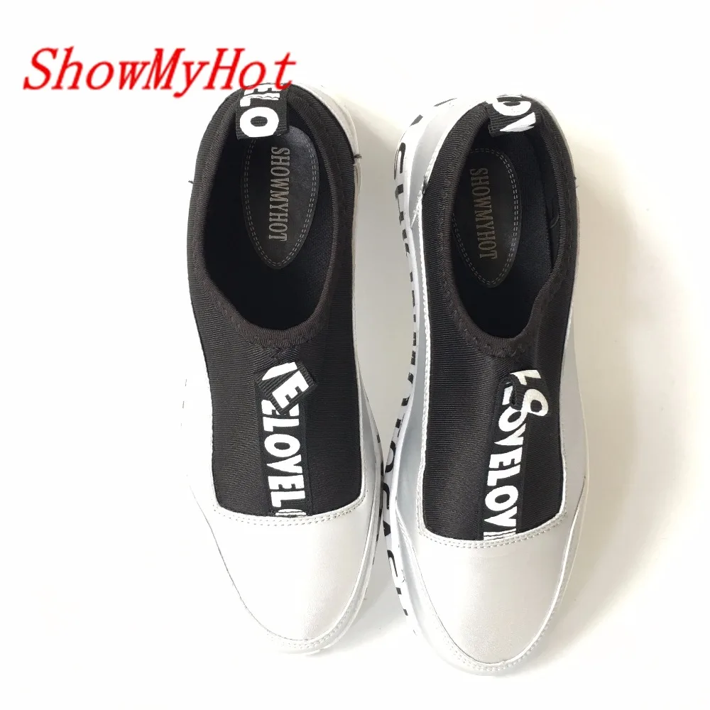 ShowMyHot повседневная обувь модная мужская красная роскошные брендовые черные