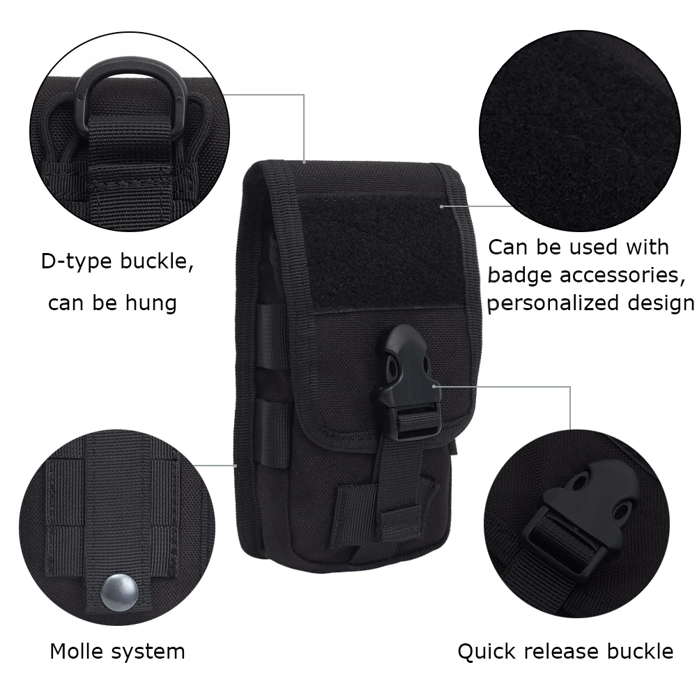 Тактическая Сумка для телефона с системой Молле универсальная сумка гаджетов