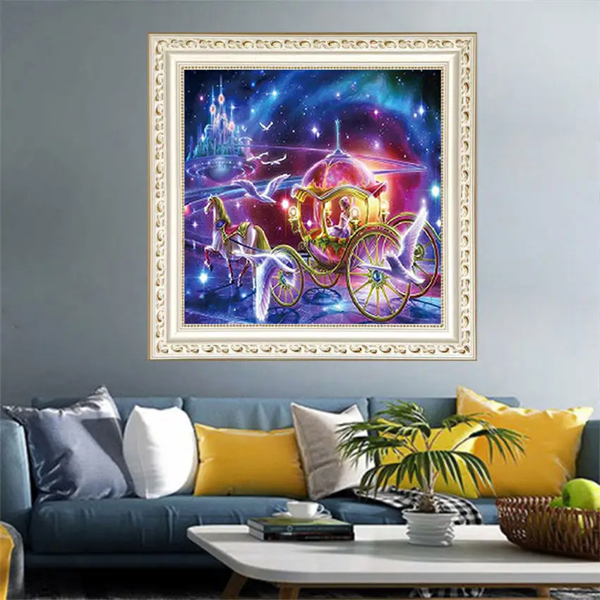 Алмазная живопись сделай сам 5D для гостиной красоты кареты спальни вышивки