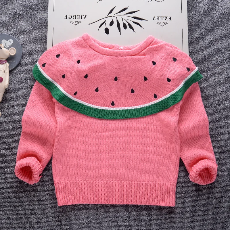 

Baby Girls Sweater 2018 Autumn High Quality Kids Warm Knitwear Sweaters for Girls Toddler Pullover Children Clothes Boys Top