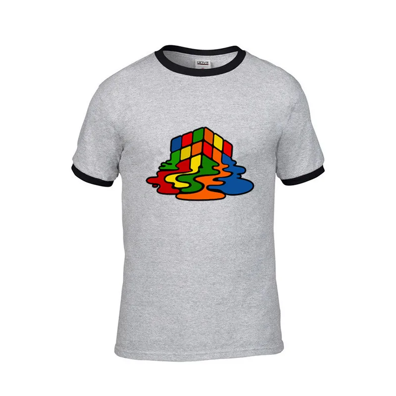 Abstract Rubik's Cube футболки 2019 уникальный дизайн BONADIAO Мужская футболка Rubik Bazinga boku no hero