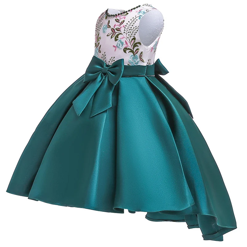 New High quality baby embroidery princess dress for girl elegant birthday party Baby girls clothes 3-10yrs | Детская одежда и