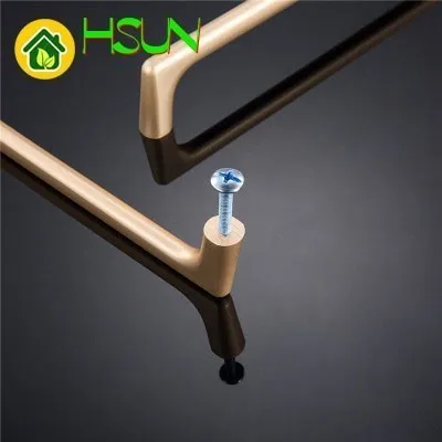 Удлиненная ручка из цинкового сплава дверца шкафа для телевизора черная золотая