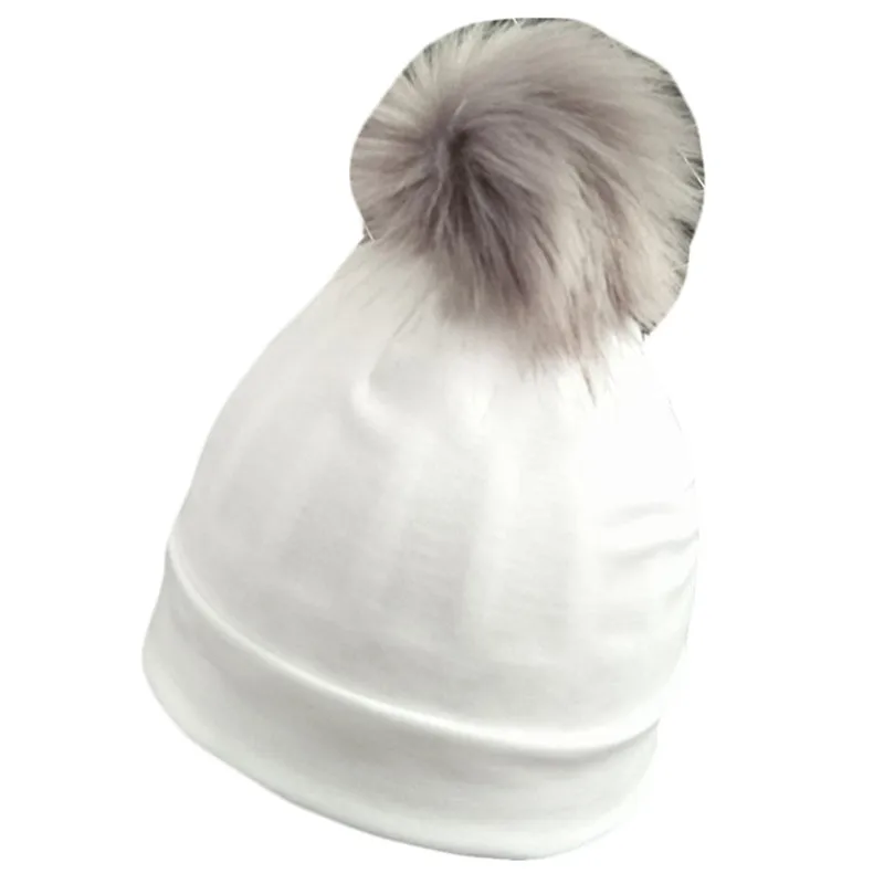 Детская хлопковая шапка сезон весна осень детская с помпоном шарф для девочек