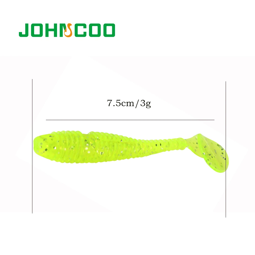 JOHNCOO 10 шт. 75 мм 3g искусственная рыболовная приманка воблеры 6 цветов японская шаль