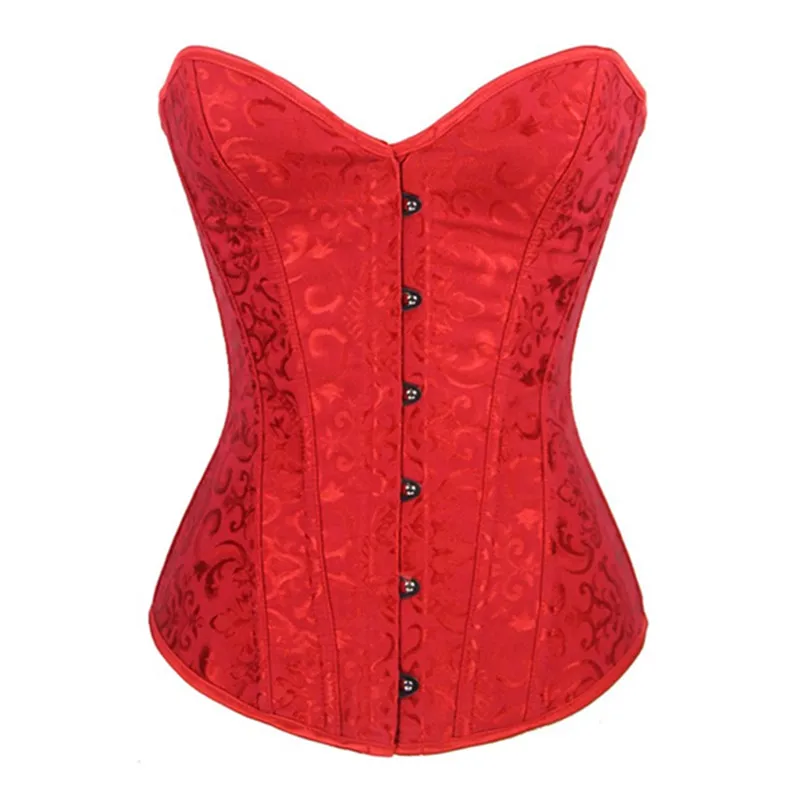Готический Корсеты и бюстье Сексуальная на шнуровке корсет Overbust Топ костей талии