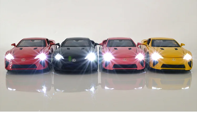 Новинка для Lexus LFA, Супер гоночный автомобиль, модель, игрушечные весы 1:32, модель автомобиля, литой под давлением, автоматический светильник, музыкальная игрушка, автомобиль, детские игрушки для мальчиков
