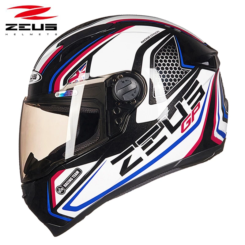 AL3 Pearl black blue ZEUS DOT ECE мотоциклетные многоцветные Полнолицевые шлемы мотоциклетные шлемы гоночные шлемы m-xxxl шлем для мужчин и женщин - Цвет: AL3 Pearl black blue