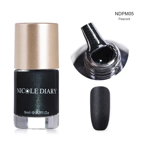 NDPM05 NICOLE DIARY 9 мл Лак для ногтей цветной зеркальный голографический лак для ногтей Декоративный маникюр лак для ногтей - Цвет: NDPM05