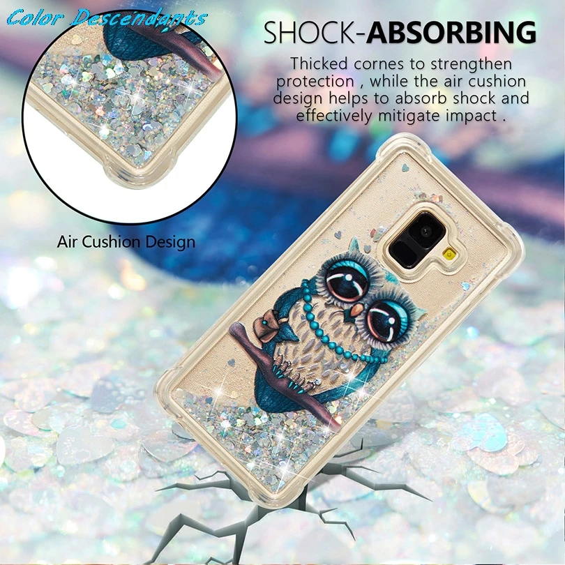 Cute Glitter Dynamic Liquid Bling Star Quicksand Soft Case for Samsung Galaxy J1 J3 J5 J7 A3 A5 2016 2017 S5 S6 S7 Edge S8 Plus | Мобильные