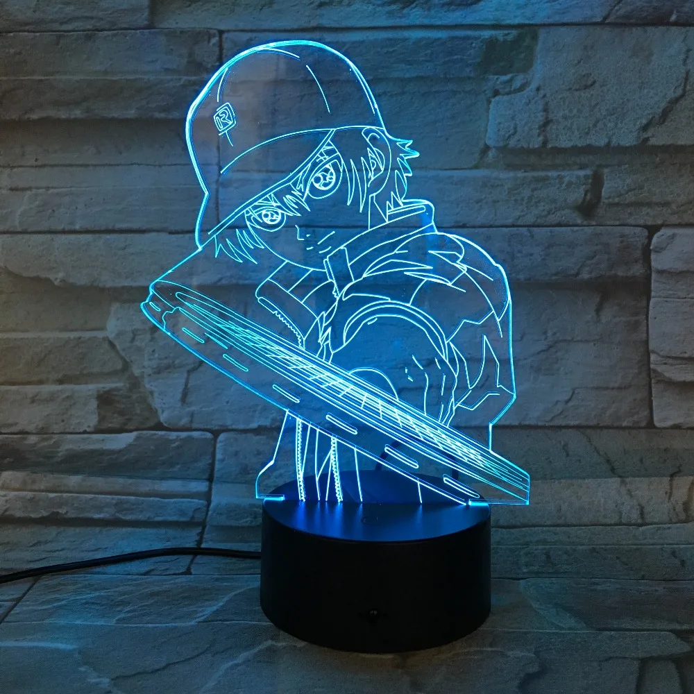 3D Светодиодная лампа для теннисного принца из мультфильма акриловая визуальная