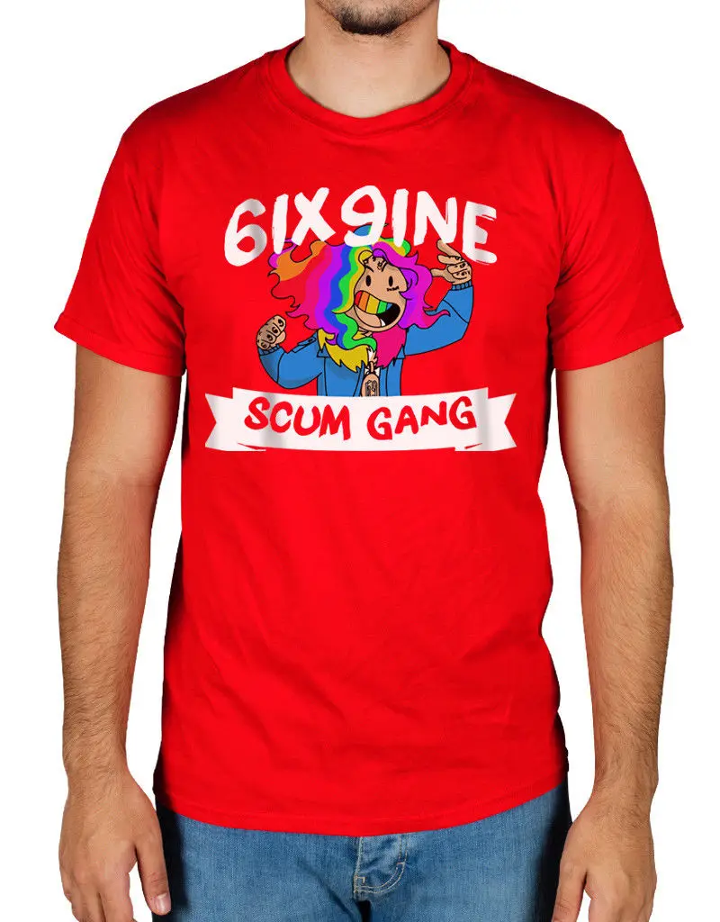 Tekashi69 Scum Gang футболка 6ix9ine Gummo KeKe Day69 Kooda Lil Pump крутая Повседневная мужская Унисекс