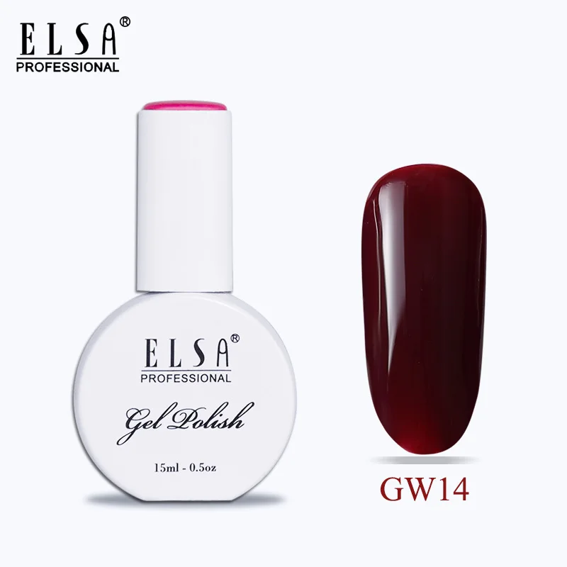 GW14 Elsa 15 мл Гель-лак для ногтей для маникюра Полупостоянный Vernis верхнее покрытие УФ светодиодный Гель-лак замачиваемый для ногтей художественный Гель-лак для ногтей - Цвет: GW14