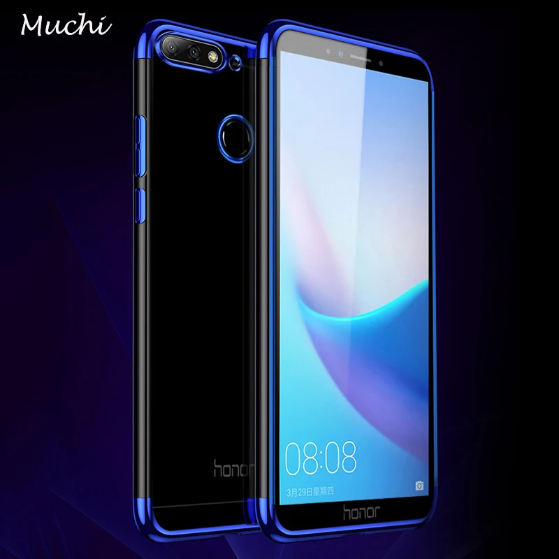 Чехол MUCHI для Huawei Honor 7C мягкая прозрачная задняя крышка с покрытием 7A Pro P20 Lite Y6 Prime