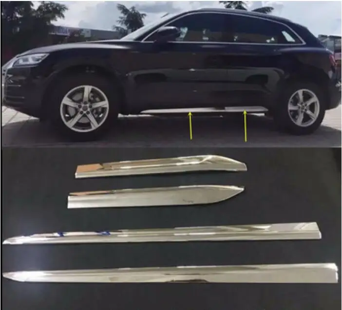 ABS Хромированная защитная крышка корпуса боковой двери автомобиля молдинг