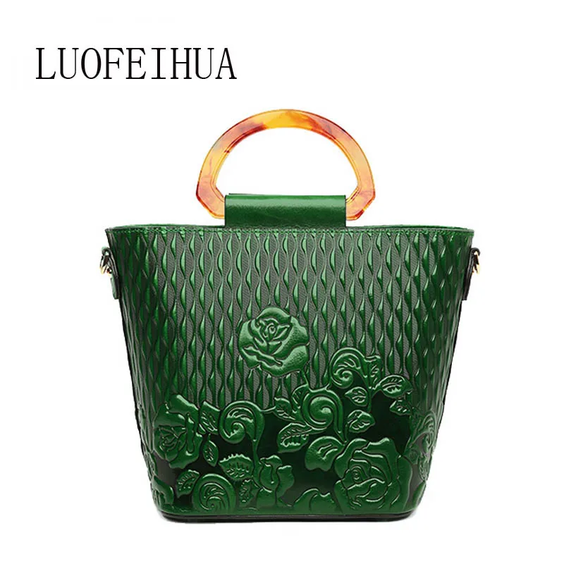 LUOFEIHUA 2019 новая высококлассная кожаная тисненая сумка большой емкости фирменная