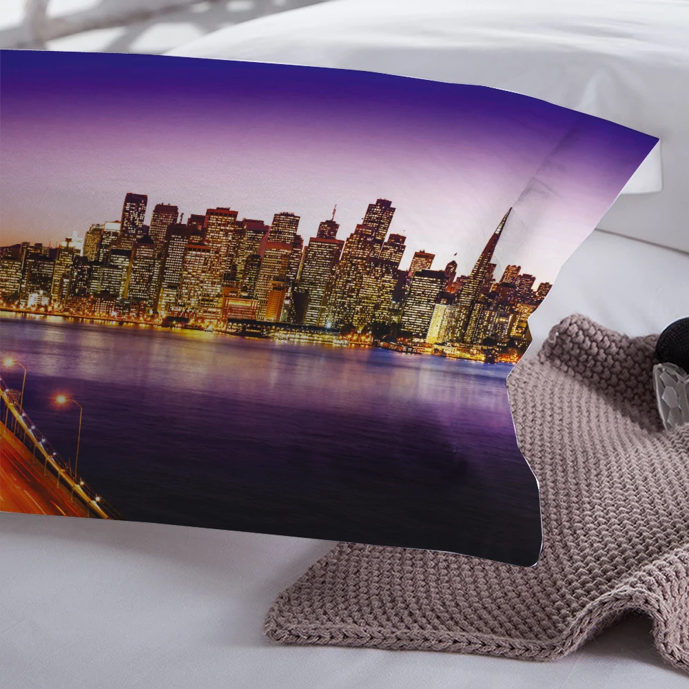 Супер Новинка! Сан Франциско Золотые ворота мост здания Постельное белье