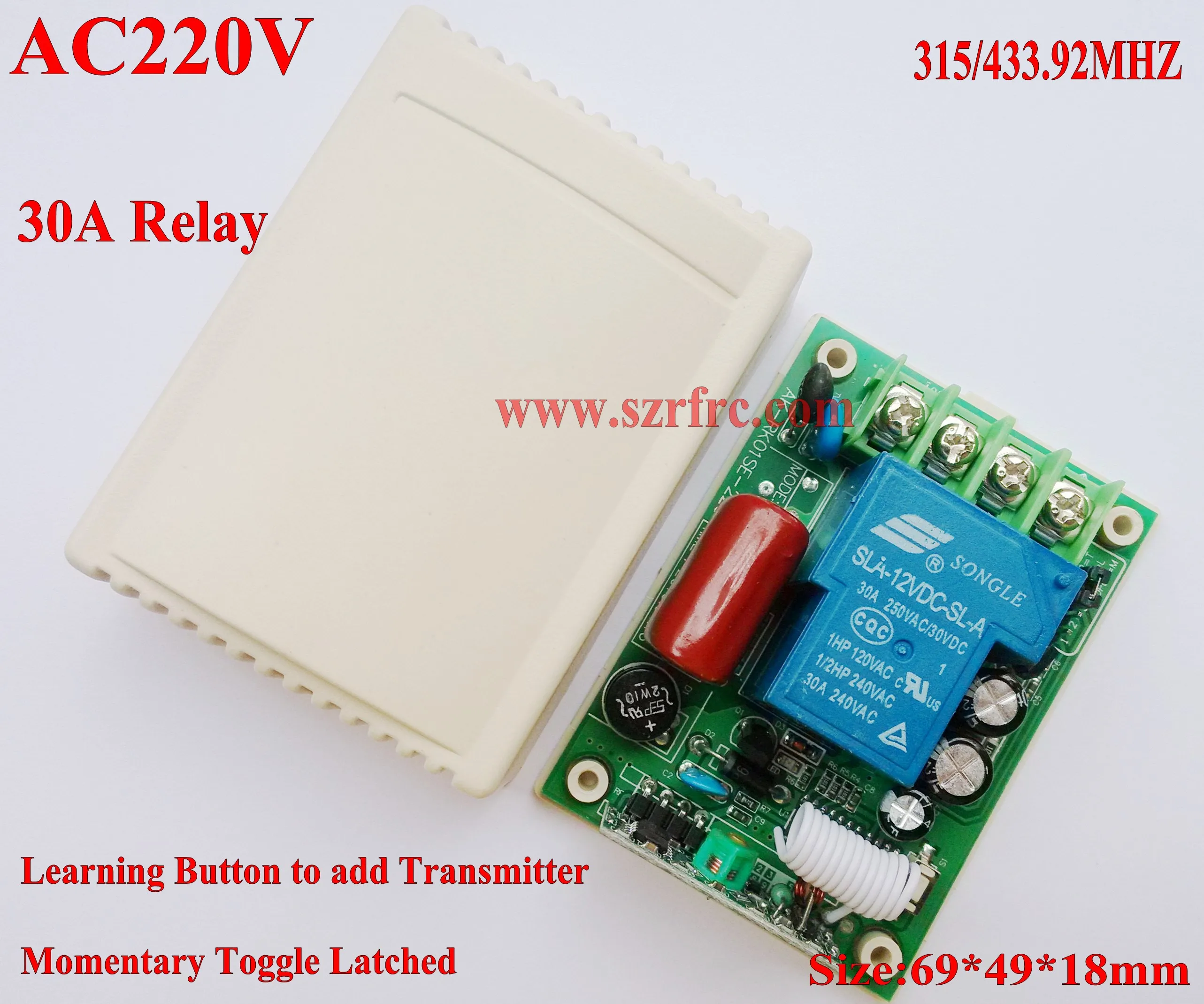 AC 220V Motor Waterpump Light lamp Bulb LED 30A Powerful Remote Control Switch Long Distance RF Wireless Switches Smart Home ASK |