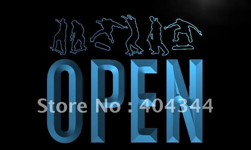 

LK845- OPEN Skateboard Sport Skate LED Neon Light Sign