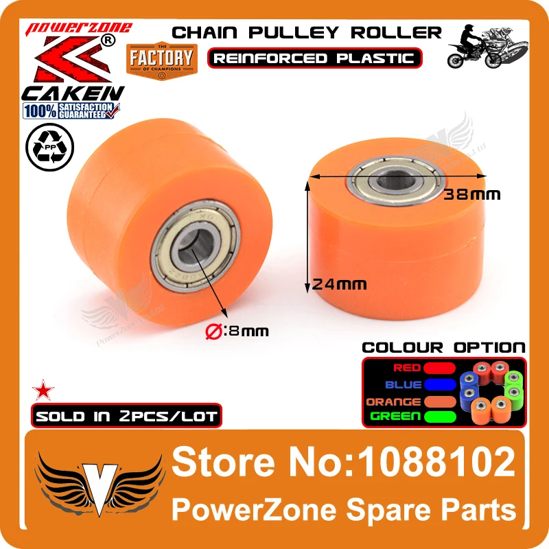 8 мм цепь привода шкив роликовый ползунок натяжного колеса Руководство подходит