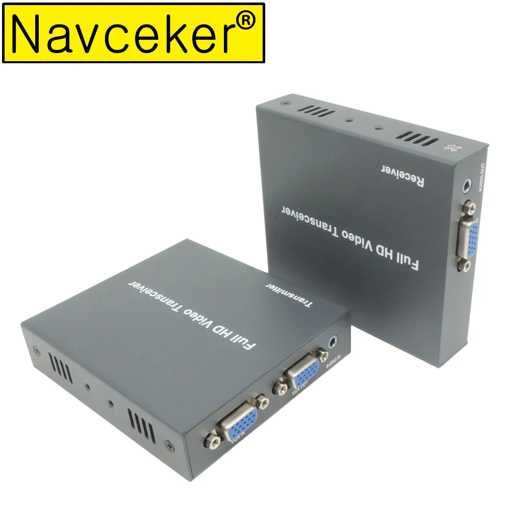 IP сети 200 м Extensor VGA через Cat5e Cat6 1080 P RJ45 разъем VGA удлинители по TCP IP с 3,5 мм стерео аудио& VGA петли