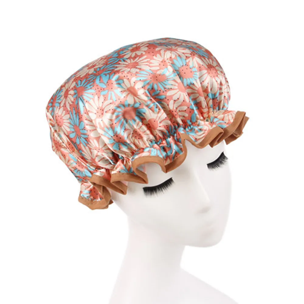 1 шт. Аксессуары для ванной комнаты Водонепроницаемый душ Кепки Эластичная лента