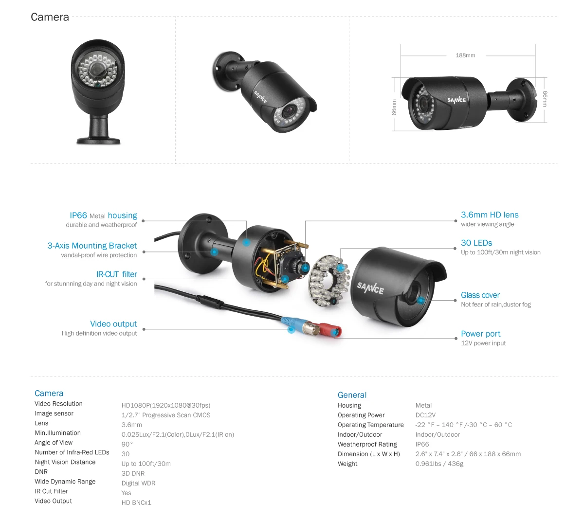 SANNCE 8CH 1080P 2MP CCTV DVR рекордер 4 шт 1080P HD 1920*1080 дюйма/наружная купольная камера безопасности и 1 ТБ HDD Onvif