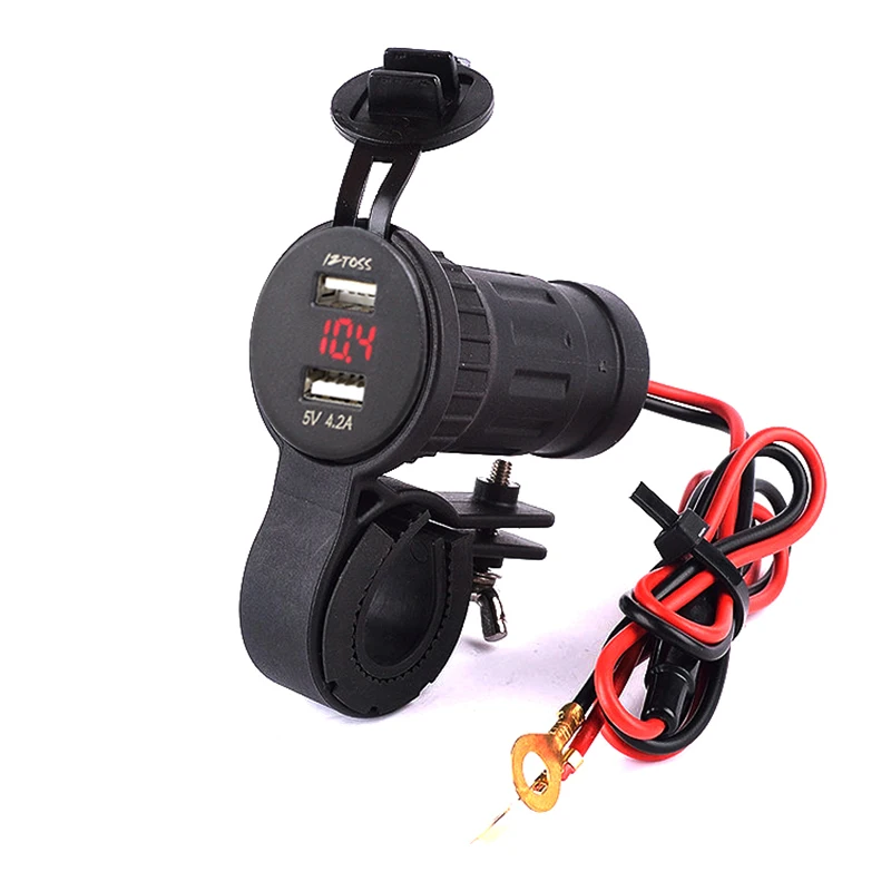 Водонепроницаемый 4.2A прикуриватель двойной автомобильное usb-устройство для