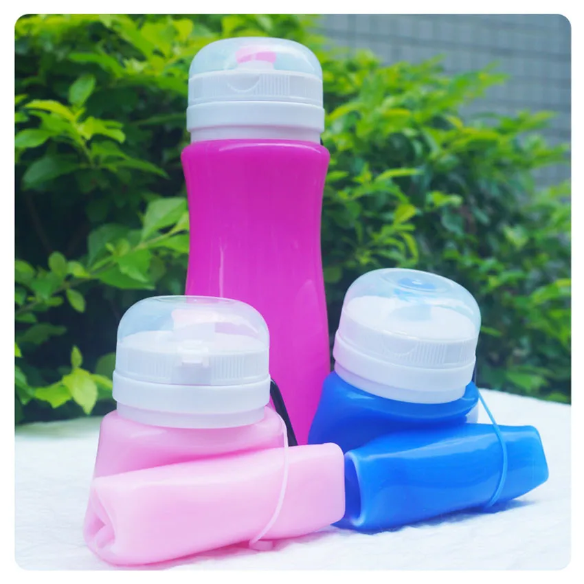 Складная Силиконовая бутылка для воды 500 мл | Дом и сад