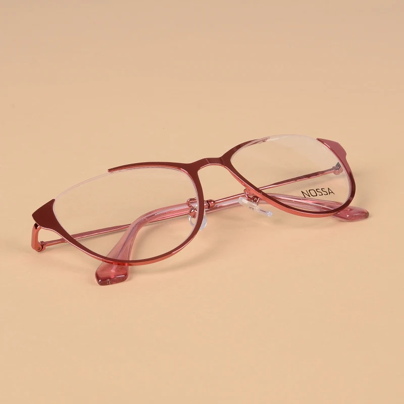 Цвет красного вина кошачий глаз Очки кадров Для женщин мода Ясно Оптический