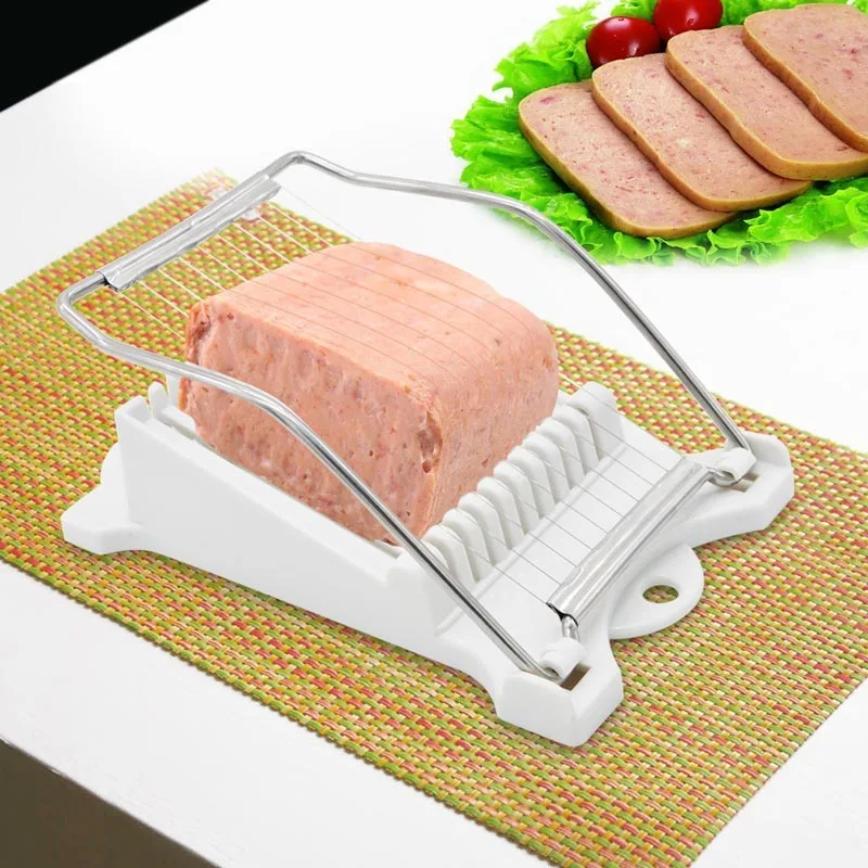 

Kitchen Gadgets ABS Stainless Steel wire Quick Luncheon Egg Splitter Cutter Slicing Meat Tools