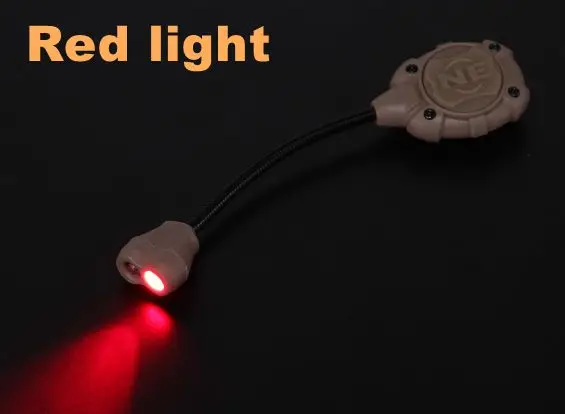 Красный Ночь Эволюция Airsoft Princeton Tec Mpls2 Тактический шлем свет ИК Лазерная красный зеленый светодиодный светодиод Softair фонарик NE05009 - Цвет: Красный