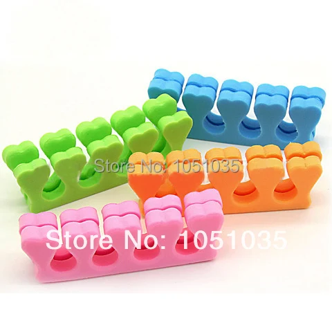 50 pcs/lot random colour EVA toe separator nail care tool manicure art divider | Красота и здоровье