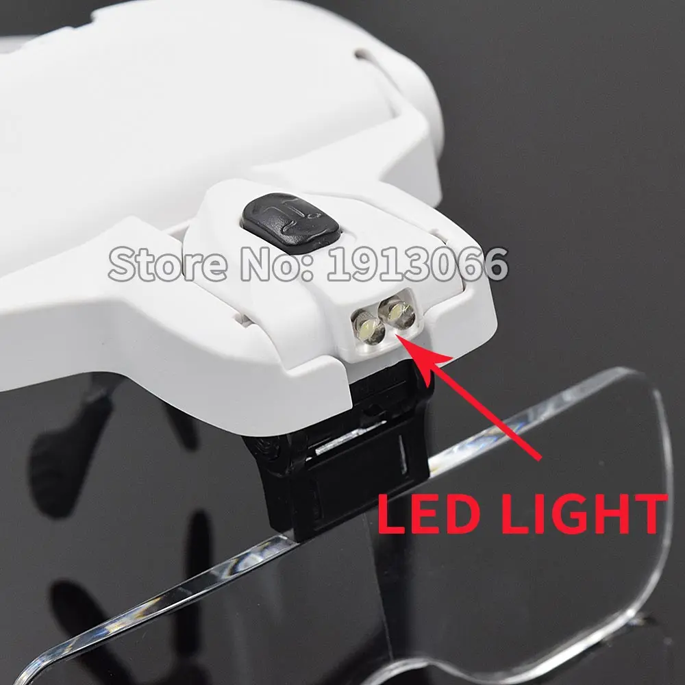 Увеличительное стекло для шлема лупа светодиодный светильник кой