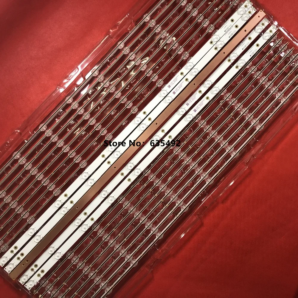 

5set=25pcsLED Backlight strip 10 Lamp For Philips 43"TV 43PFT4131 43PFS5301 GJ-2K15-430-D510 GJ-2K16-430-D510-V4 01Q58-A BDM4350