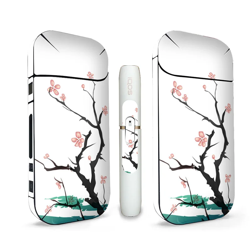 Наклейка на кожу с цветочным узором для IQOS 2 4 Plus универсальная декоративная