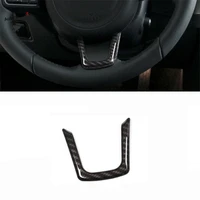 yimaautotrims inner steering wheel decoration shape u strip cover trim 1pcs abs fit for jaguar xf 2016 2019 interior mouldings