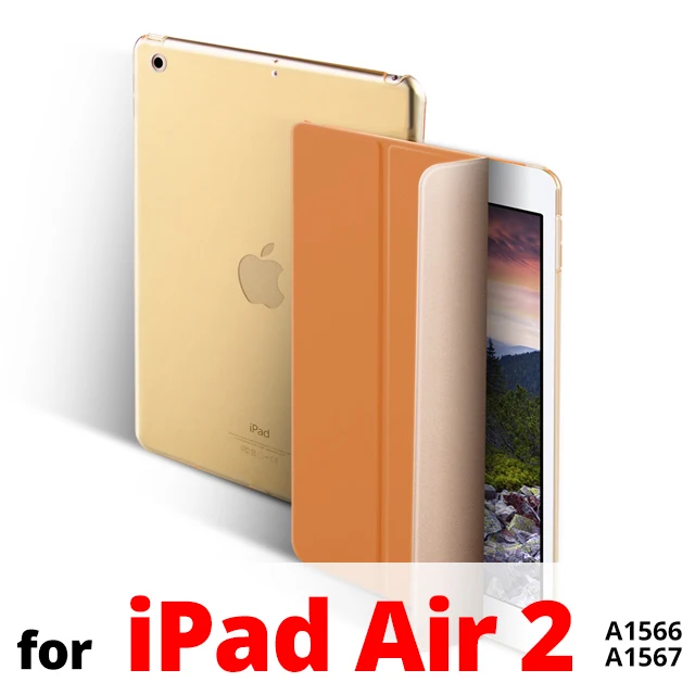 Чехол для iPad Air 1 2 Тонкий Магнитный чехол-подставка из искусственной кожи чехол для iPad 5 6 умный чехол Автоматический Режим сна/пробуждения для iPad Air 1 Air 2 9,7 чехол - Цвет: Brown for Air 2