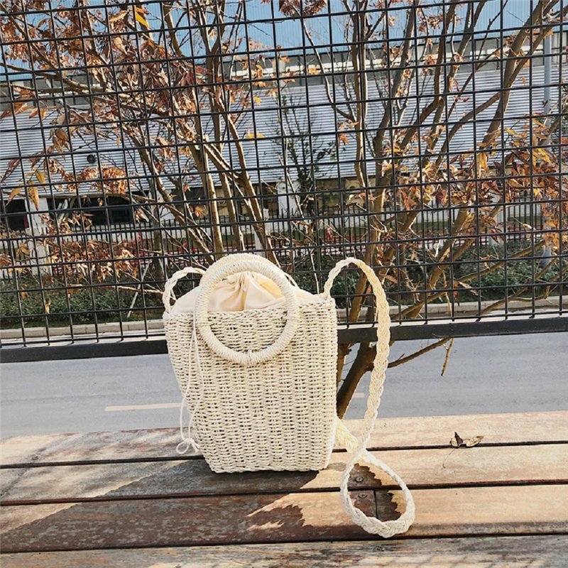 Сумка Bolsa Feminina летняя женская Плетеная соломенная сумка через плечо из