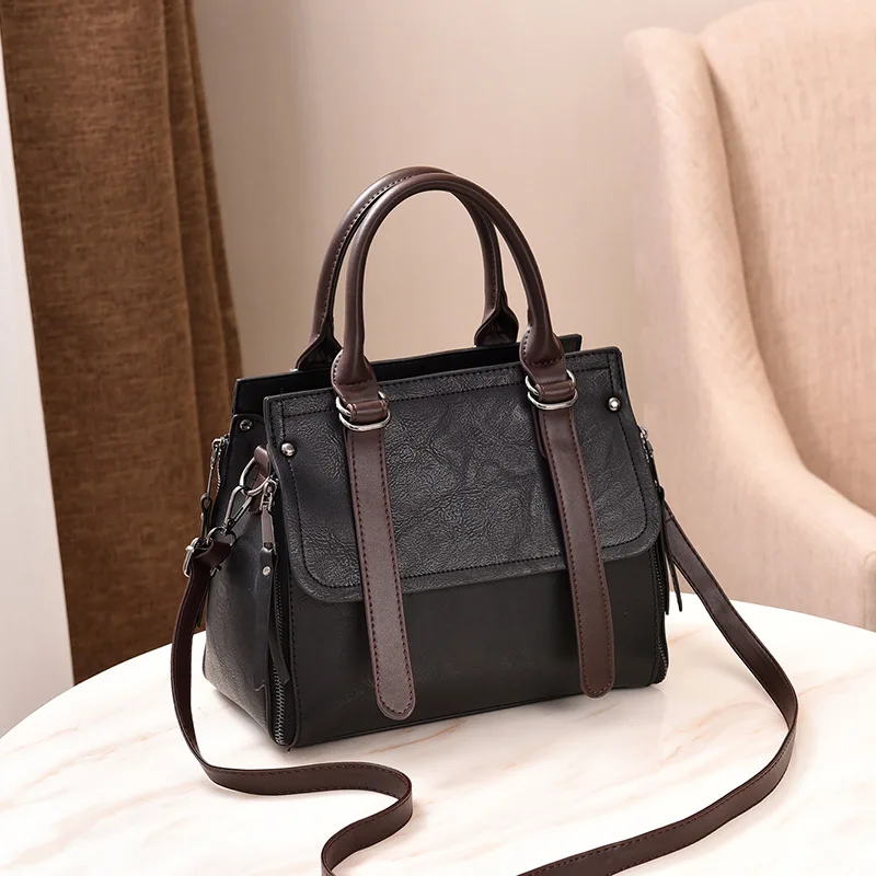 Women Bag Vintage Casual Tote Fashion Messenger Bags Shoulder student Handbag Purse Wallet Leather 2019 New | Багаж и сумки