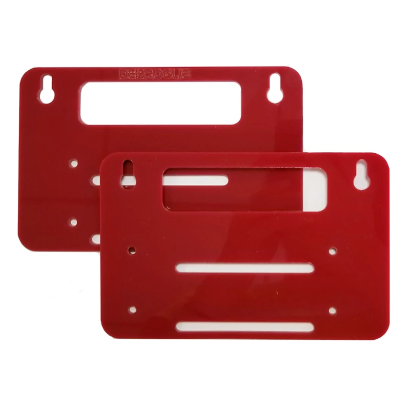 4-х отсековый акриловый подвесной кронштейн для жесткого диска 3,5 дюйма, механический ящик для дисков, красный держатель DIY.