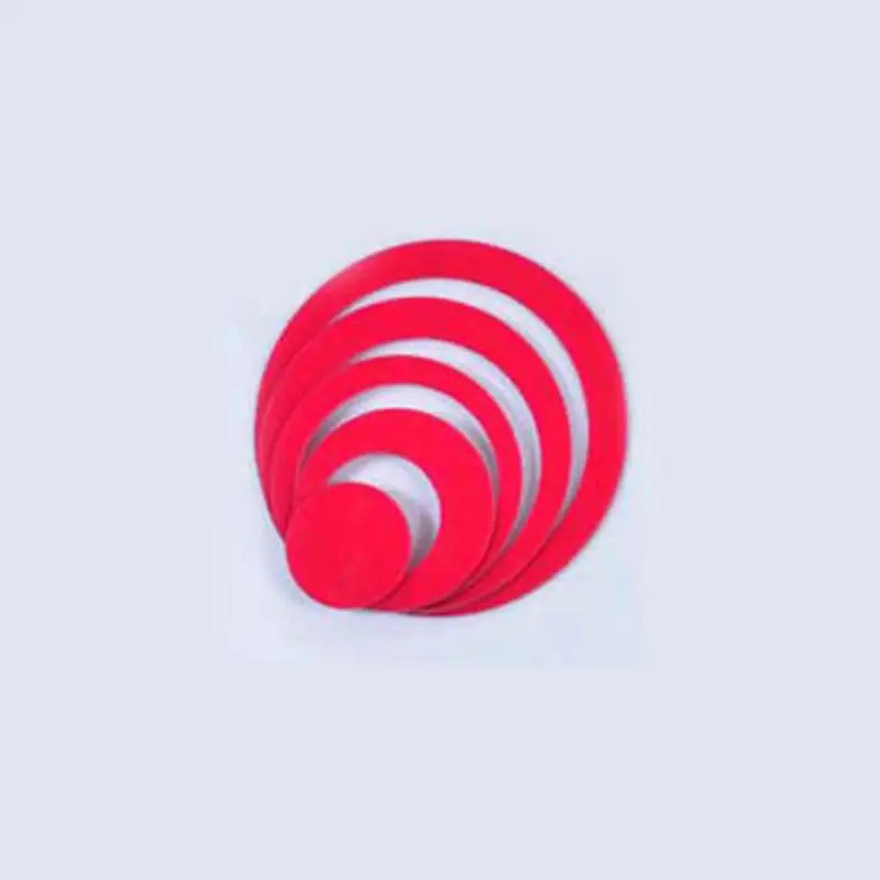 Rose red 5 шт./лот DIY акриловые 3D в помещении круги настенные наклейки украшения съемные украшения дома - Цвет: Rose red