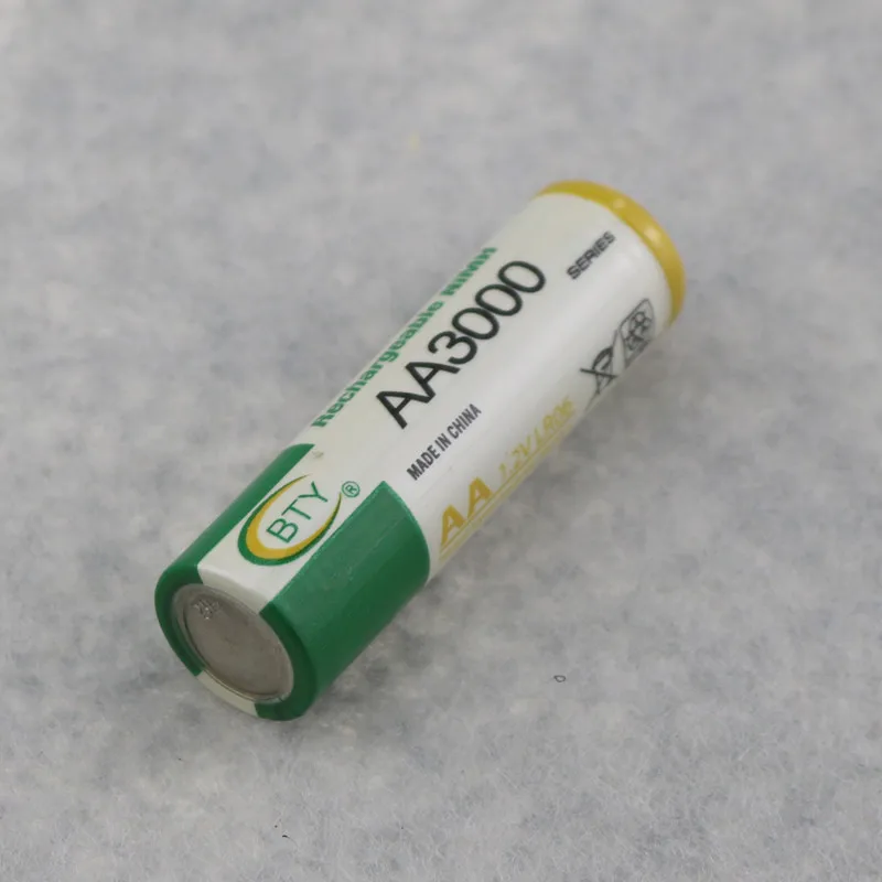 4 шт бренд BTY 1,2 V 3000 mAh аккумуляторная батарея АА Ni-MH AA батареи