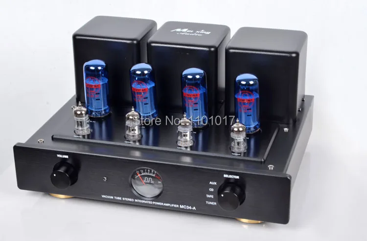 Ламповый усилитель MeiXing MingDa с эффектом пуш ап HIFI EXQUIS EL34 ламповый пультом