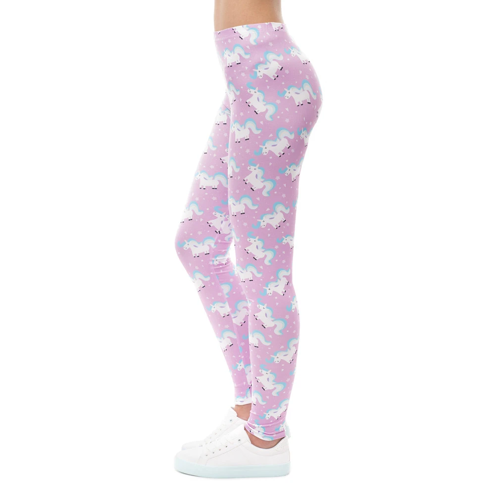 Женские леггинсы с высокой талией высокая эластичность|leggings unicorn|women fashion leggingswomen