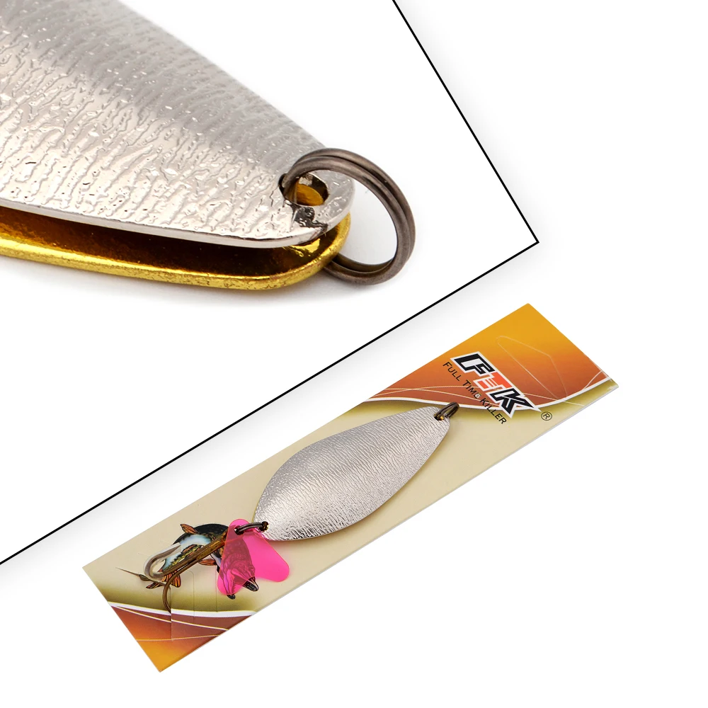FTK Fishing Lure Spoon 1PC 7cm/24g With 1# Treble Hook Bass CrankBait Crank Bait Pesca Tackle | Спорт и развлечения