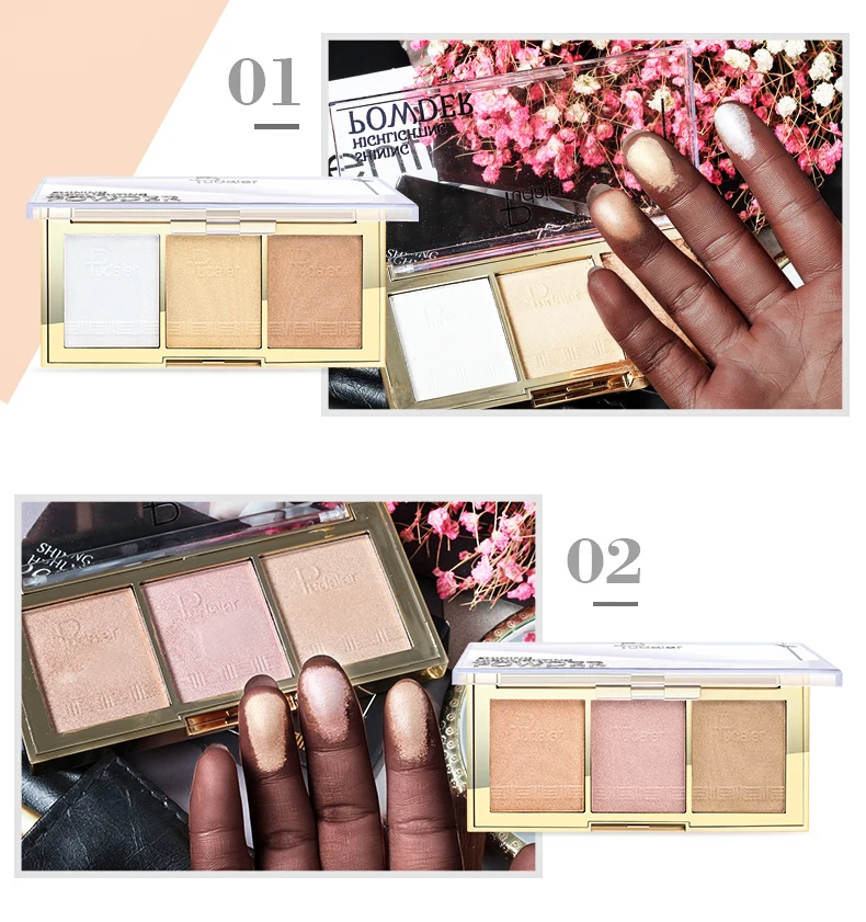 2018 новый бренд pudaier Bronzer изюминка Роскошная Косметика длительный контур лица