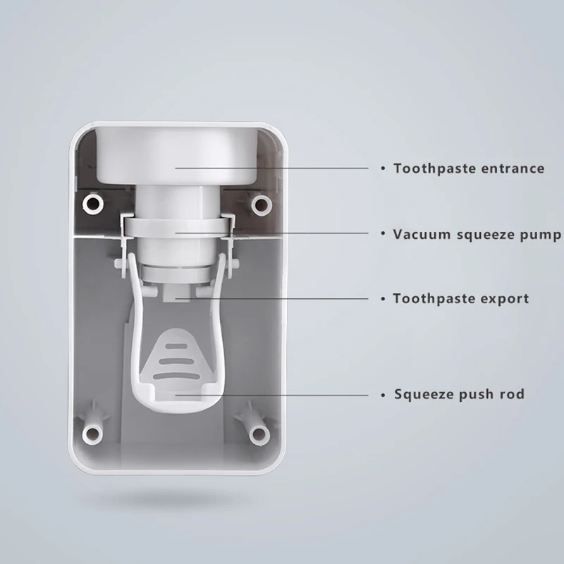 Автоматический настенный дозатор для зубной пасты Диспенсер щетки держатель